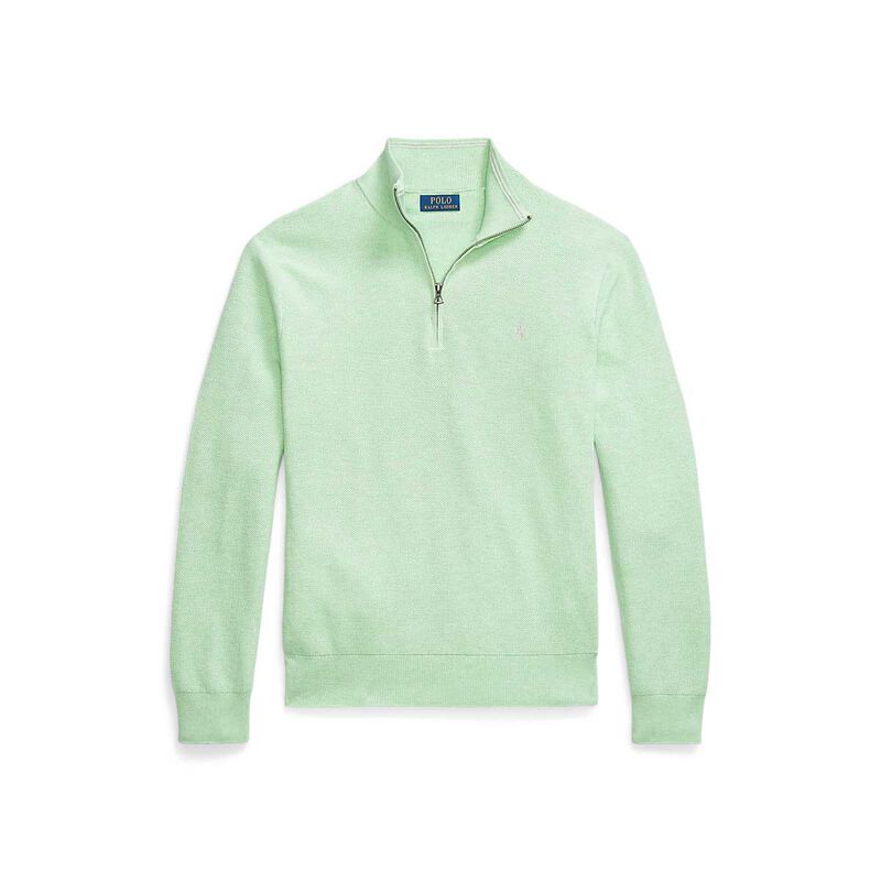 Polo Ralph Lauren Mesh-Knit Cotton Quarter-Zip Sweater image number 2